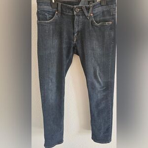 Volcom Men's Vorta Straight Slim Dark Blue Jeans size 31